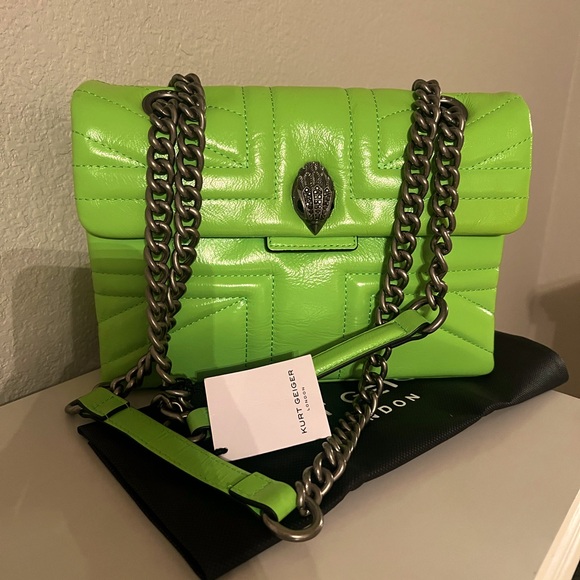 🔥 Kurt Geiger London Kensington Leather Union Jack Shoulder or Crossbody Bag - Picture 6 of 11